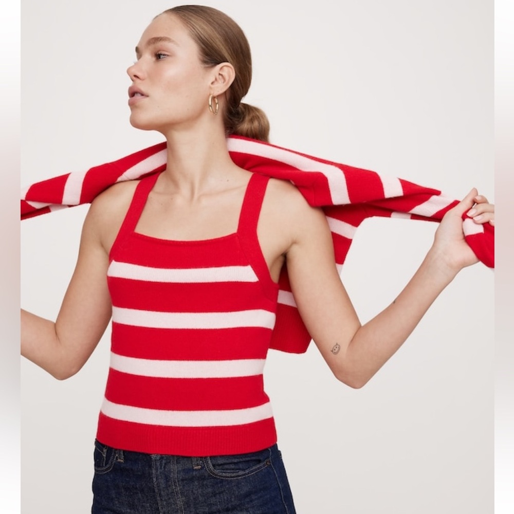 Banana Republic Cashmere Square-Neck Sweater Tank NWT